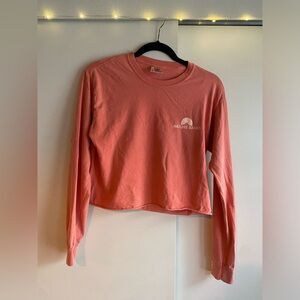 Nature Backs 100% Cotton Pink Long Sleeve Tee Size S